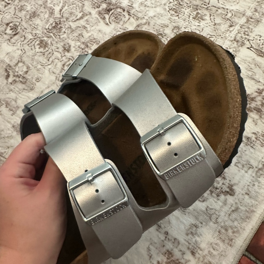 Birkenstock Silver Sandals